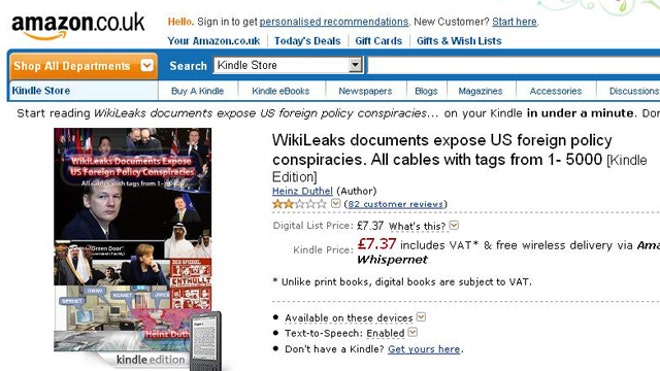 Amazon Wikileaks